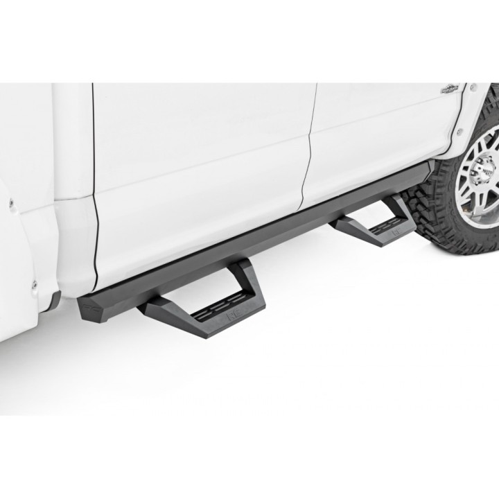 Adjustable rock sliders, steps boczne aluminiowe | Szekla4x4