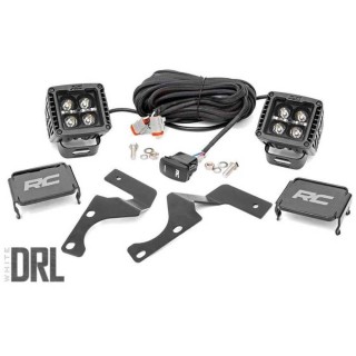 Lampy LED 2" kwadratowe White DRL Rough Country | Szekla4x4