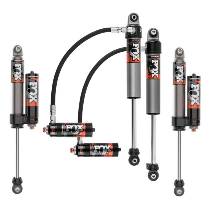 Zestaw amortyzatorów FOX Performance Elite 2.5 Reservoir Regulowany DSC Lift 4,5-6"