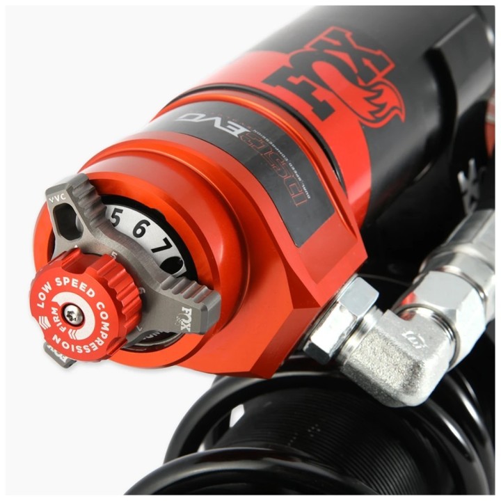 Amortyzator gazowy przód Coilover FOX Factory Race 2.5 Reservoir Regulowany Internal Bypass DSC EVO Lift 0-0,5" - ujęcie 6