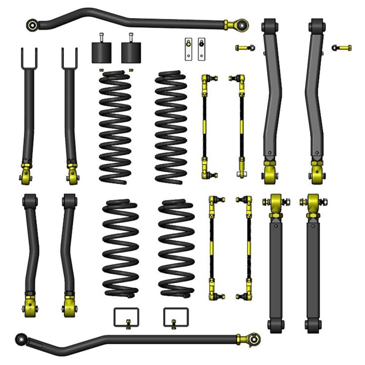 Zestaw zawieszenia Premium Clayton Lift 3,5" Diesel - ujęcie 2