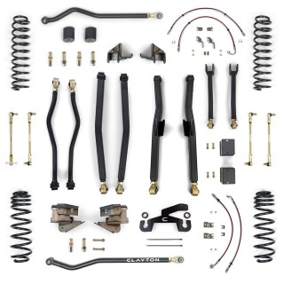 Zestaw zawieszenia Long Arm Clayton Premium Lift 3,5-4,5"