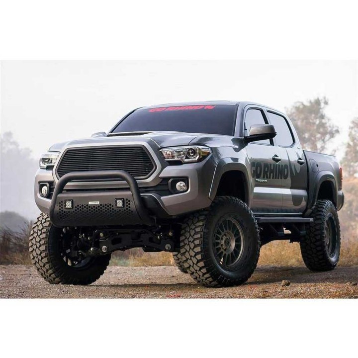 Bull bar z otworami na lampy LED cube Go Rhino | Szekla4x4