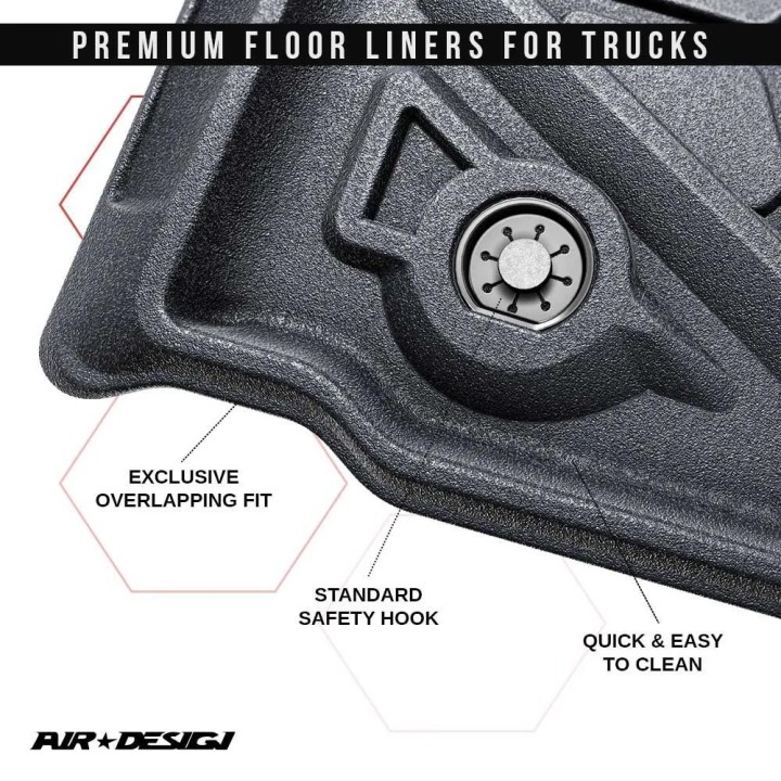 Dywaniki na podłogę przód i tył Air Design | Szekla4x4