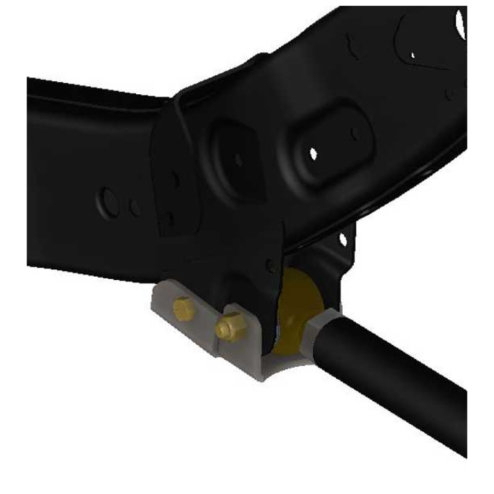 Rear lower control arm mount guards (frame mount) Barnes 4WD