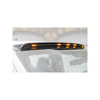 Listwa obrysowa z lampami LED amber Husky Liners | Szekla4x4