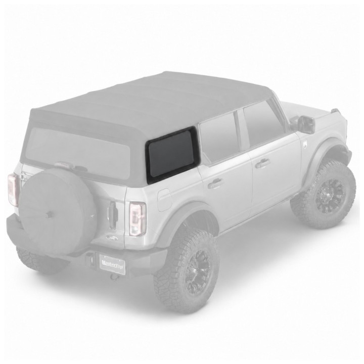 Tylna szyba Black Twill strona pasażera | sklep Szekla4x4