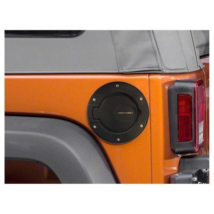 Klapka wlewu paliwa aluminiowa black Smittybilt | Szekla4x4