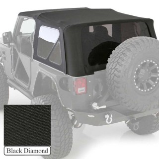 Soft top Black Diamond do Wrangler JK 2 Drzwi | Szekla4x4