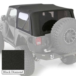 Soft top Black Diamond do Wrangler JK 2 Drzwi | Szekla4x4