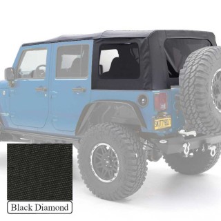 Soft top Black Diamond do Wrangler JK 4 Drzwi | Szekla4x4