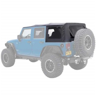 Soft top Black Diamond do Wrangler JK 4 Drzwi | Szekla4x4