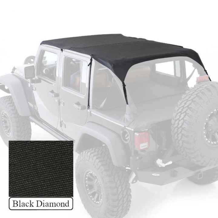 Soft top przedłużony Black Diamond Smittybilt | Szekla4x4