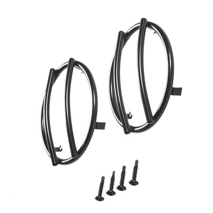 Black steel front turn signal guards Smittybilt | Szekla4x4