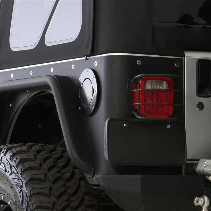 Klapka wlewu paliwa aluminiowa black Smittybilt | Szekla4x4