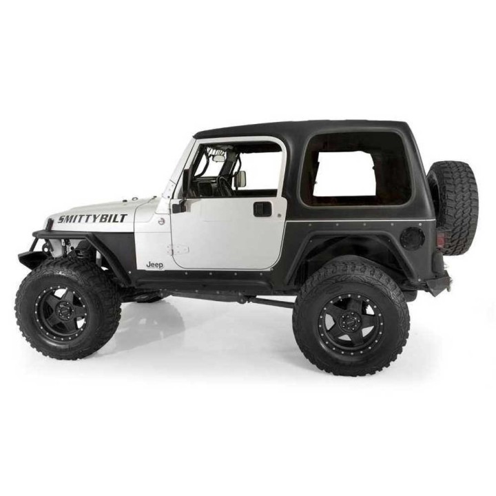 Klapka wlewu paliwa aluminiowa black Smittybilt | Szekla4x4