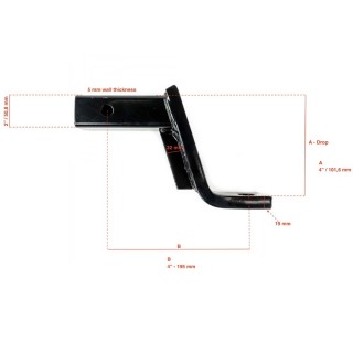 Hak holowniczy amerykański stalowy OFD Lift 4" - ujęcie 2
