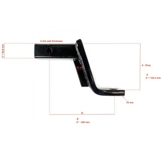 Hak holowniczy amerykański stalowy OFD Lift 6" - ujęcie 2
