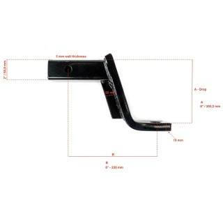 Hak holowniczy amerykański stalowy OFD Lift 8" - ujęcie 2