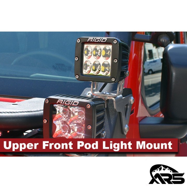 MetalCloak Górny przedni uchwyt lamp pod light, Jeep Wrangler JL i Gladiator JT - ujęcie 3