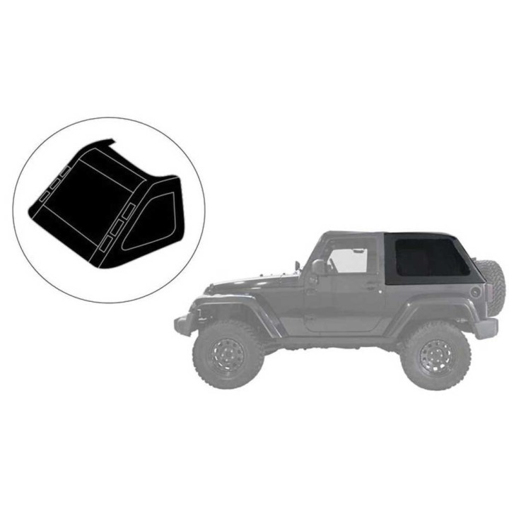 Pokrycie bagażnika typu Fastback z szybami | sklep Szekla4x4