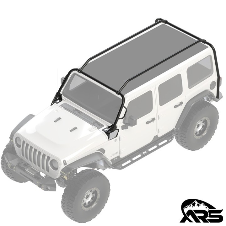 MetalCloak Bagażnik ARS Rocklander 4-drzwiowy pod dach Sky One-Touch, Jeep Wrangler JL 4xe - ujęcie 5