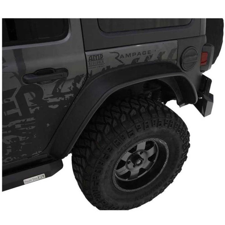 Front and rear fender flares fender standard width
