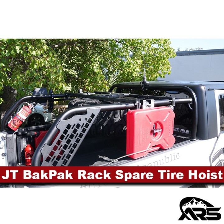 MetalCloak Wciągnik koła zapasowego do bagażnika BakPak, Jeep Gladiator JT - ujęcie 2