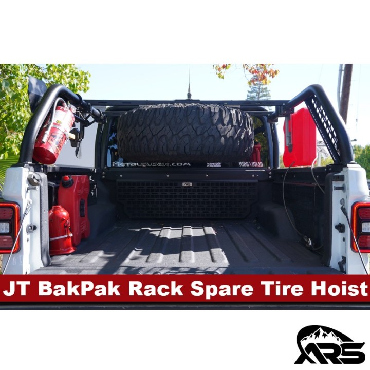 MetalCloak Wciągnik koła zapasowego do bagażnika BakPak, Jeep Gladiator JT - ujęcie 4