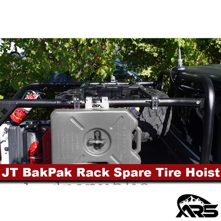 MetalCloak Wciągnik koła zapasowego do bagażnika BakPak, Jeep Gladiator JT - ujęcie 5