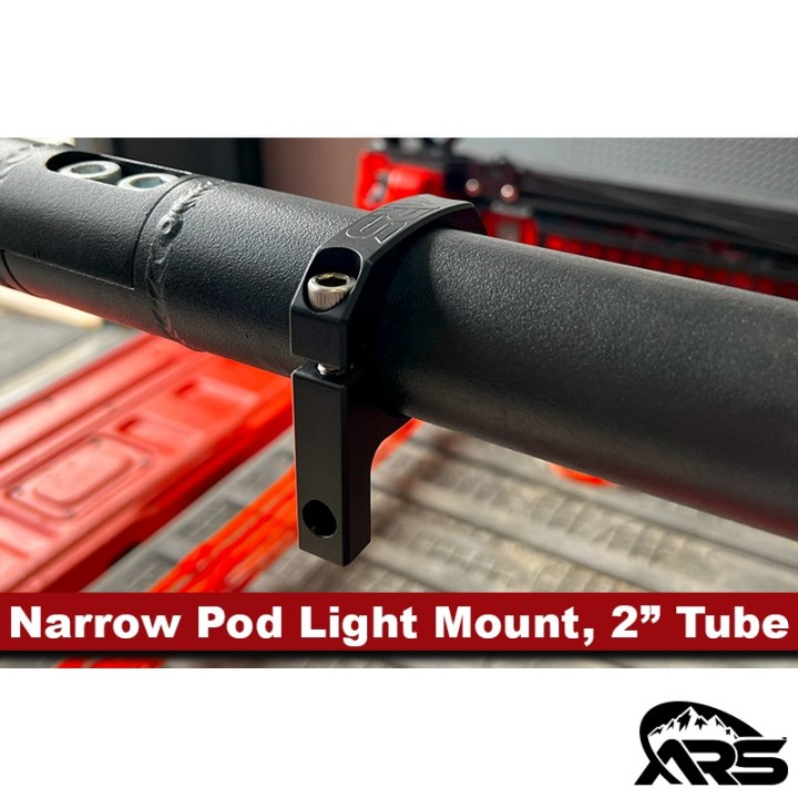 MetalCloak Wąski uchwyt lampy pod light na rurę 2 cale, aluminium frezowane - ujęcie 5