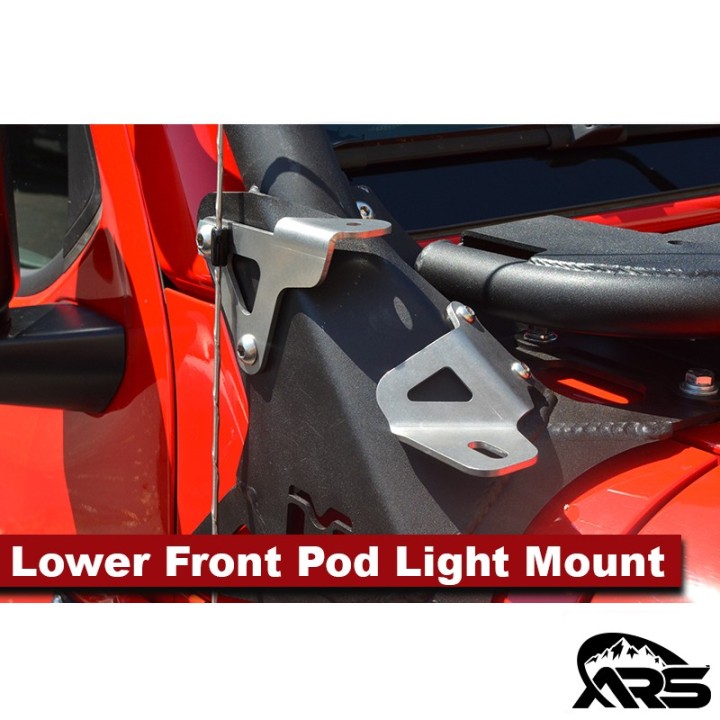 MetalCloak Dolny przedni uchwyt lamp pod light, Jeep Wrangler JL i Gladiator JT - ujęcie 4