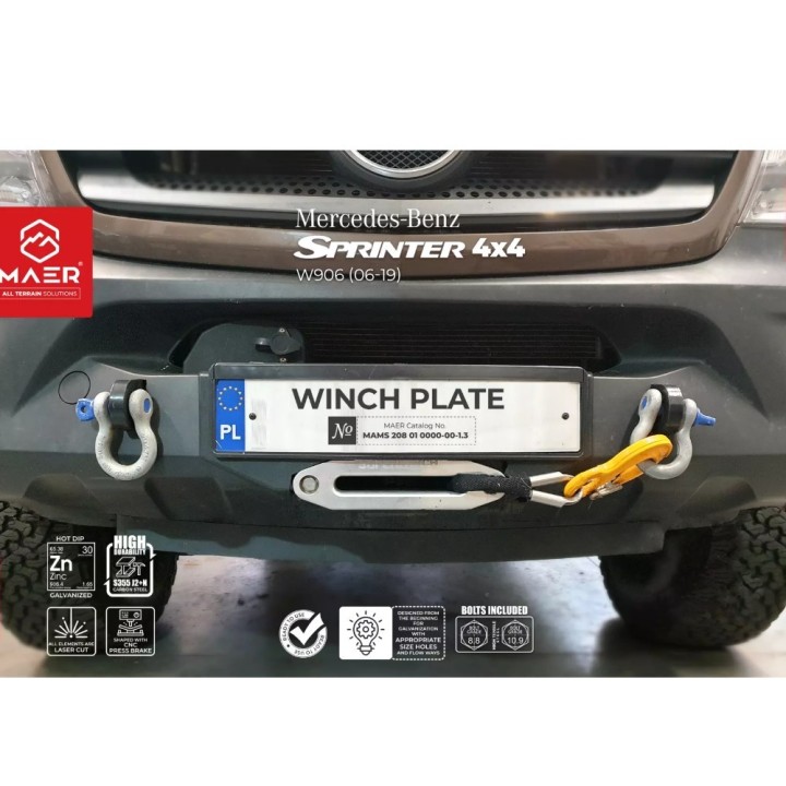 Płyta pod wyciągarkę przód do Crafter 2E/2F | Szekla4x4