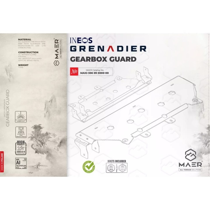 Płyta osłonowa skrzyni biegów do Grenadier | Szekla4x4