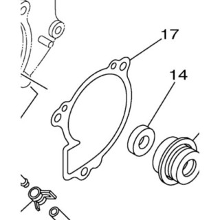 Yamaha Uszczelka pompy wody 3B4-12428-00-00 Grizzly