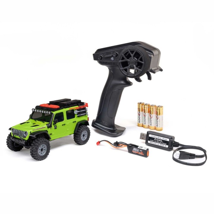 Axial SCX30 Jeep Wrangler JLU 1/30 RTR, zielony — model RC