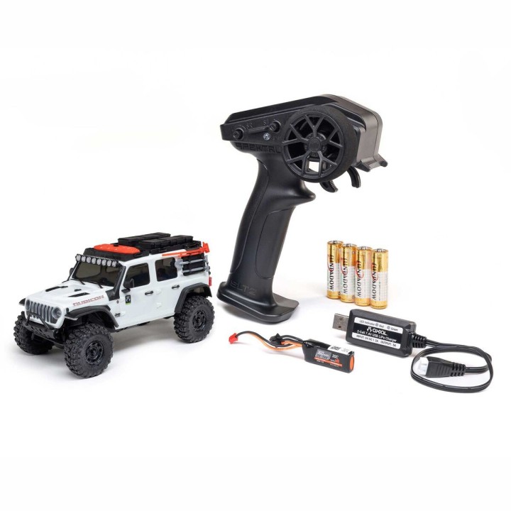 Axial SCX30 Jeep Wrangler JLU 1/30 RTR, biały — model RC