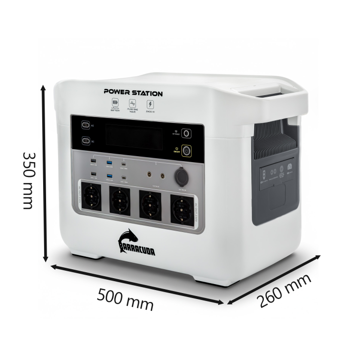 Stacja zasilania Barracuda DPS2400 2400W 2150Wh — Barracuda
