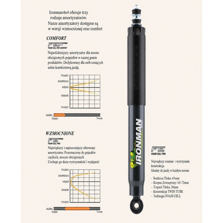 Amortyzator tylny Ironman 4x4 Foam Cell Pro 45094LFE