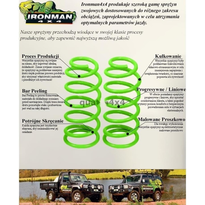 Sprężyny tylne Ironman 4x4 wzmocnione lift 2" TOY056B-B