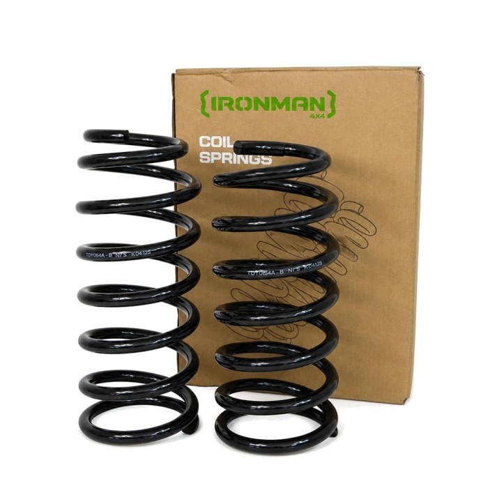 Sprężyny zawieszenia tylne Ironman 4x4 wzmocnione, lift 1" — Toyota Land Cruiser (TOY064A-B)