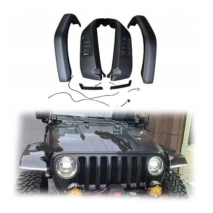 Poszerzenia aluminiowe z lampami LED Jeep Wrangler JL