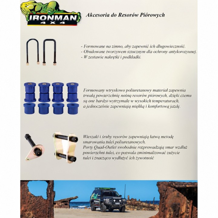 Zestaw do obniżenia tylnych odboi IRONMAN4X4 1249K