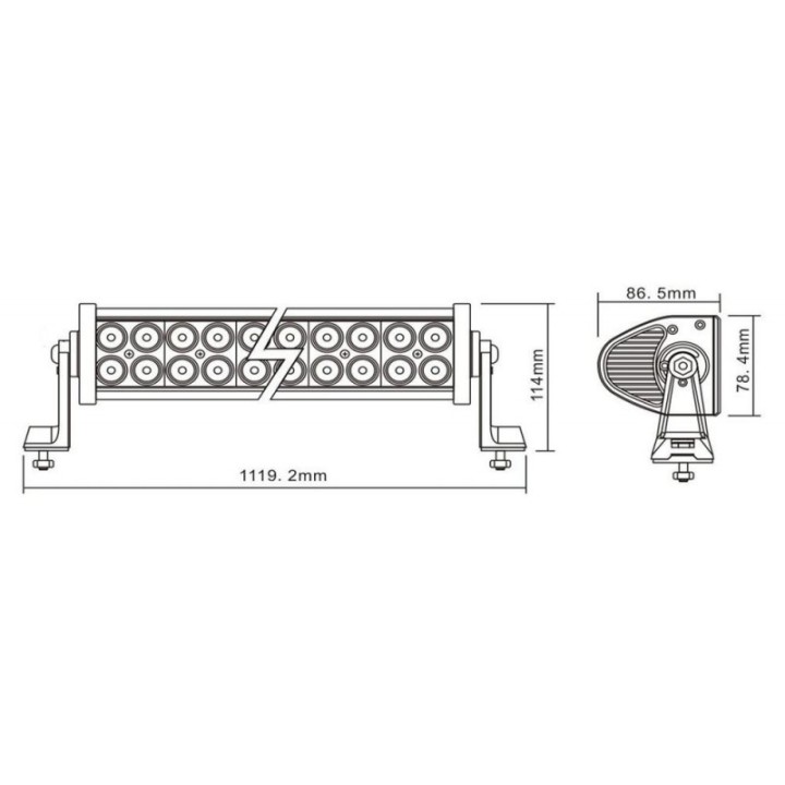 PANEL LED 240W 80 LED 18500LM