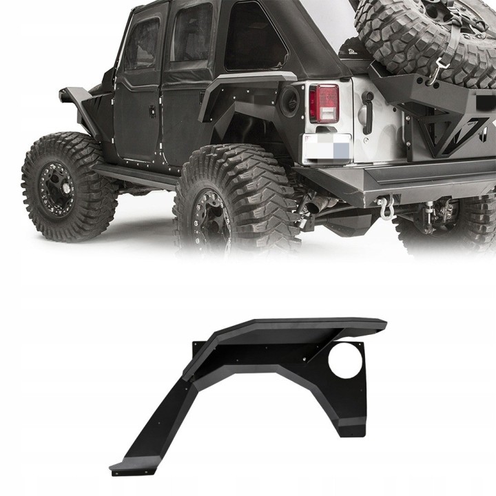 Tylne poszerzenia stalowe „Pancerz” - Jeep Wrangler JL/JLU 2018+