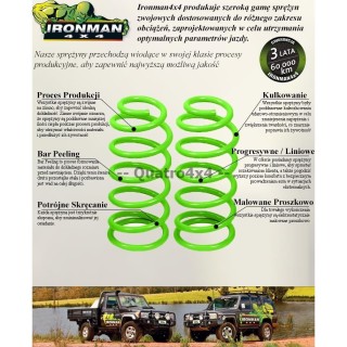 Sprężyny zawieszenia przednie Ironman 4x4 wzmocnione — Jeep Cherokee Liberty KK (JEEP014BK) - ujęcie 2