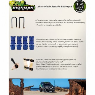 Komplet tulejek resorów tył Ironman 4x4 — SsangYong Musso (1153UK) - ujęcie 2