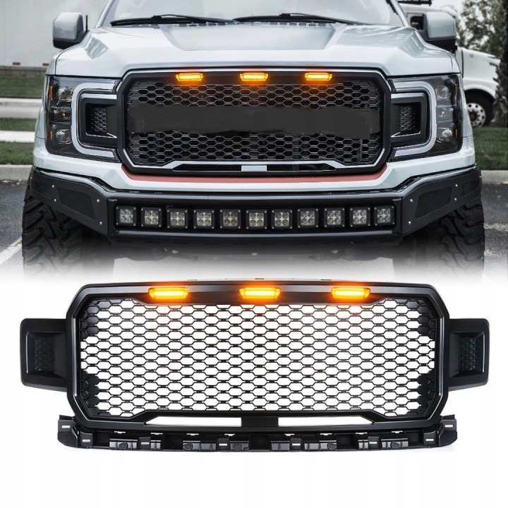Atrapa / grill TopFire Raptor Style z LED Ford F-150 2018-2020