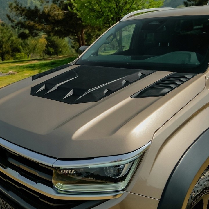 Atrapy wlotów powietrza na maskę VW Amarok 2022+