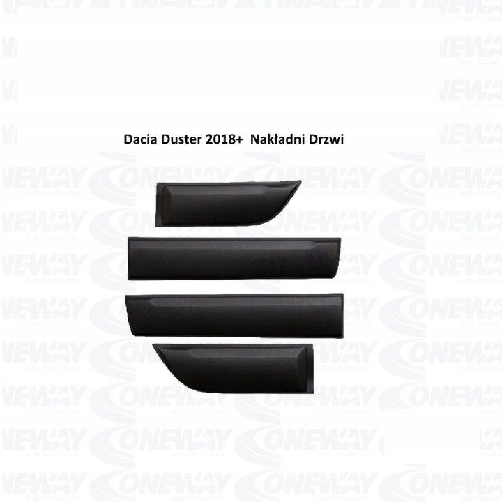 Listwy ochronne drzwi Dacia Duster 2018-2022, komplet 4 szt.